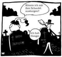 Hungriger Geier